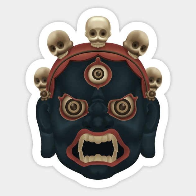 Mahakala Sticker by Ziweitan